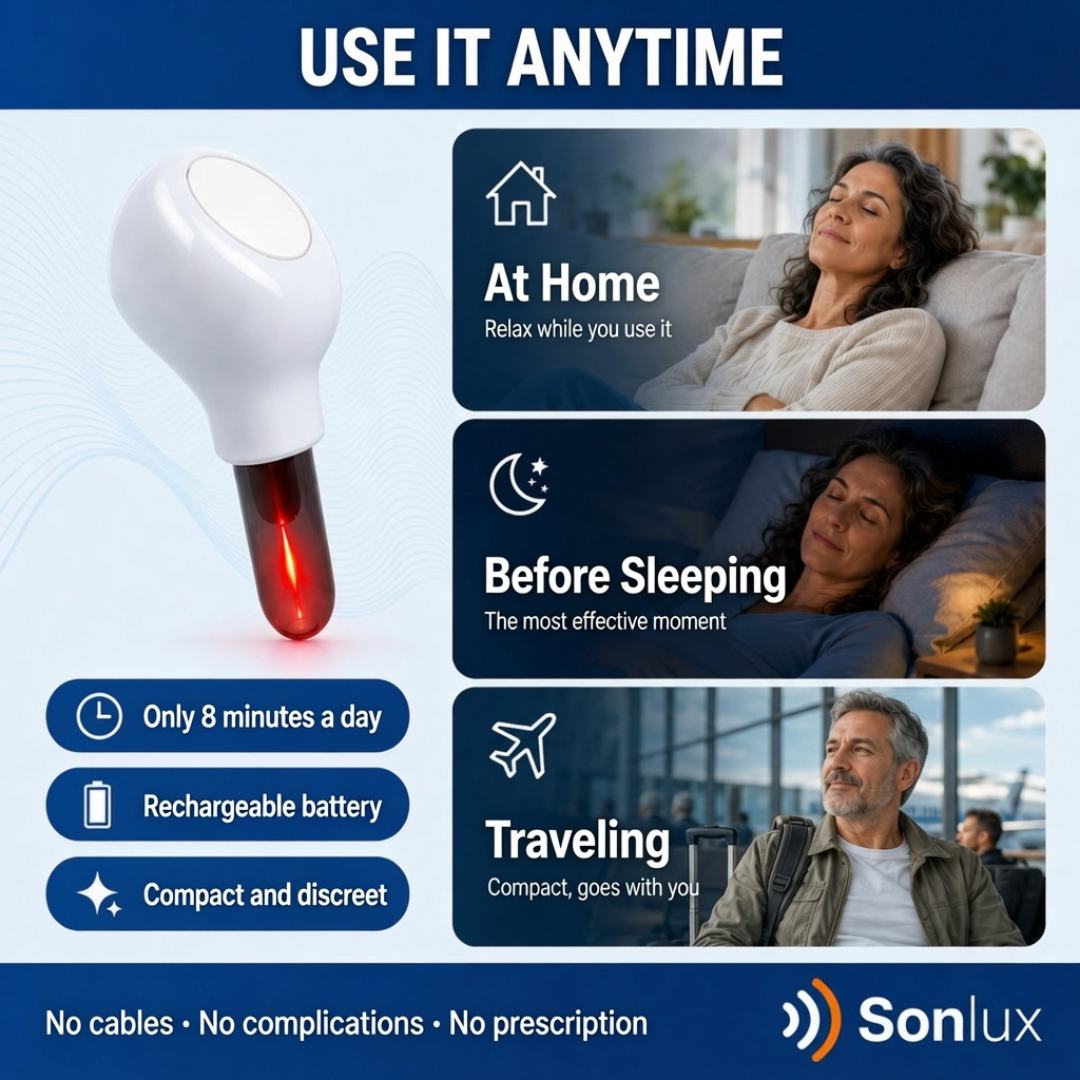 SonLux — Red Light Therapy for Tinnitus Relief